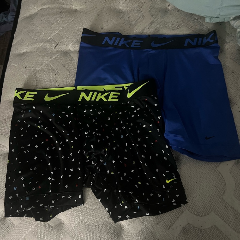 Nike Men's Boxer Briefs - Blue and Black